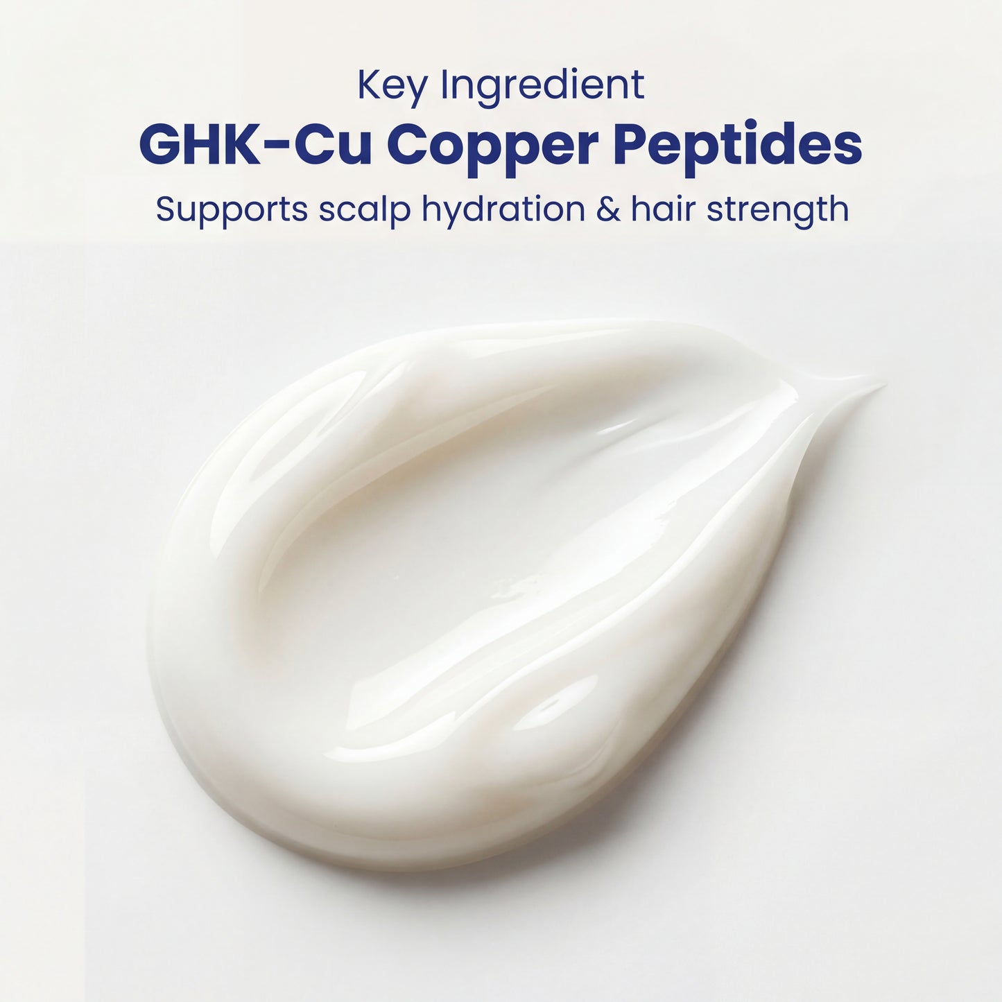 Texture of lightweight copper peptide hair conditioner