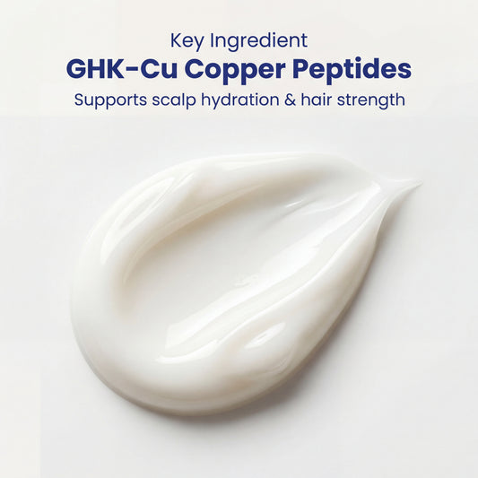 Texture of lightweight copper peptide hair conditioner