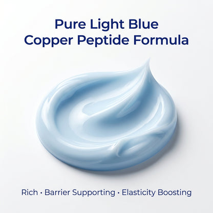 Texture of lightweight copper peptide moisturiser