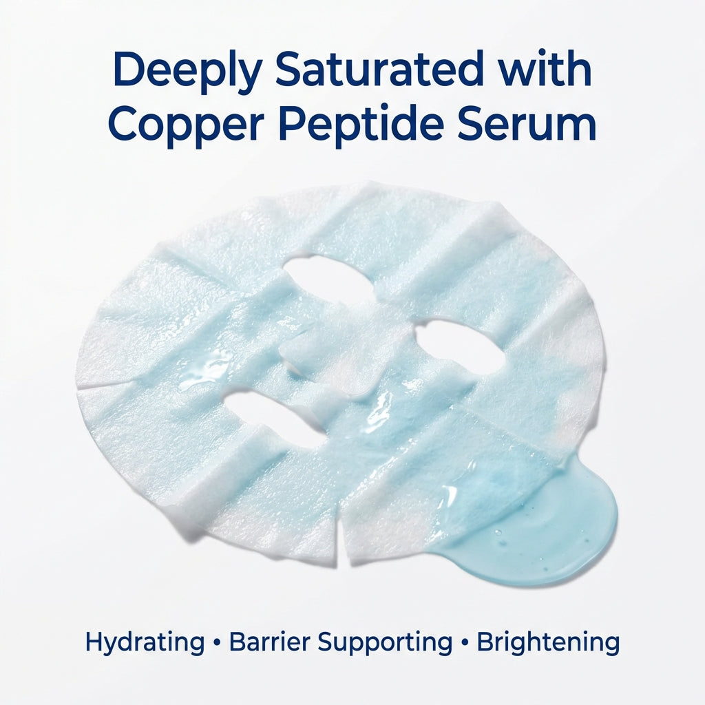 Texture of copper peptide treatment mask serum