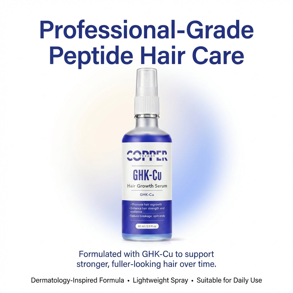 Lightweight copper peptide hair spray for density support