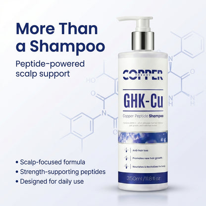 Texture of lightweight copper peptide shampoo