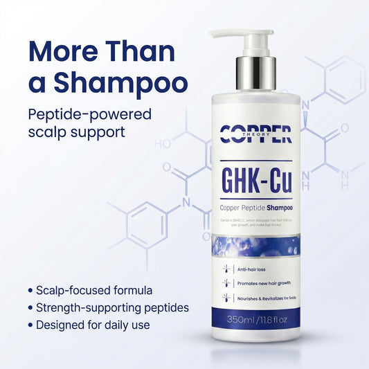 Texture of lightweight copper peptide shampoo